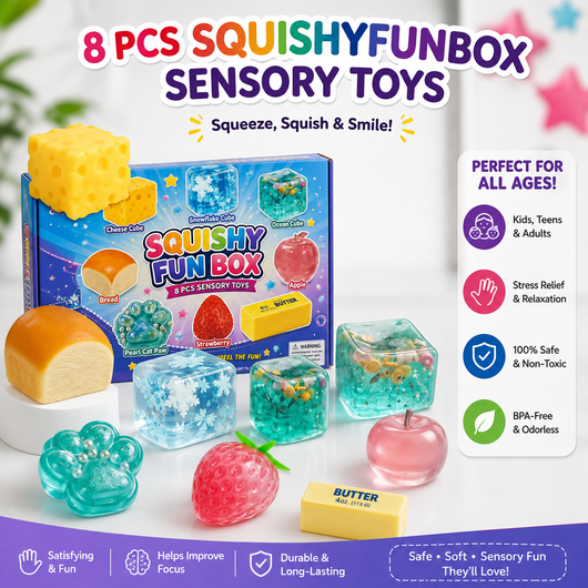 8-Piece Squishy Set Box