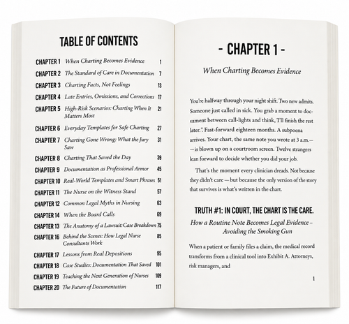 Chart Like a Lawyer: Legal Charting for Nurses & NPs