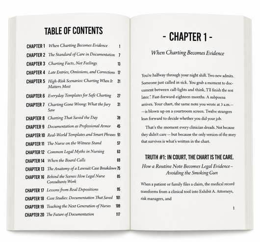 Chart Like a Lawyer: Legal Charting for Nurses & NPs