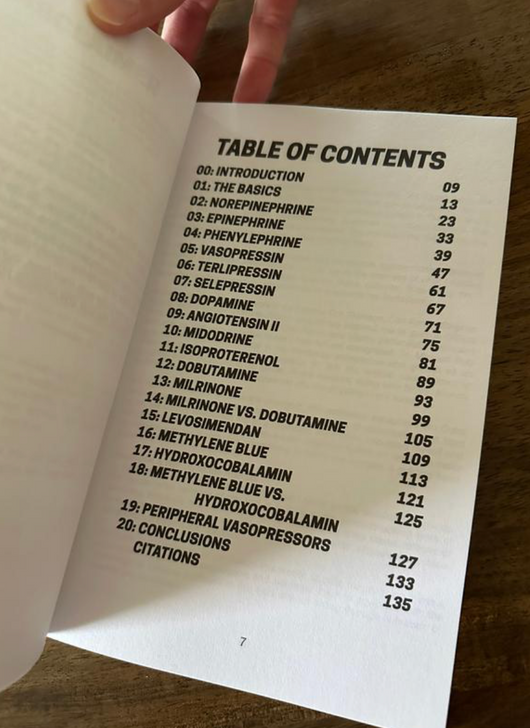 The Vasopressor & Inotrope Handbook
